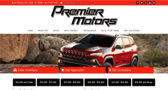 Desktop Screenshot of premiermotors.com